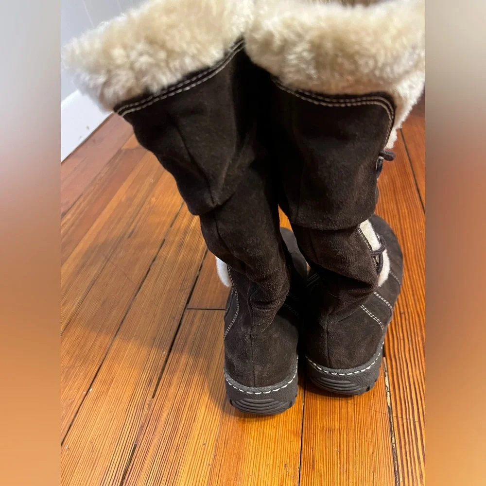 Bass Miley Mid-Calf Brown leather‎ boot size 7.5